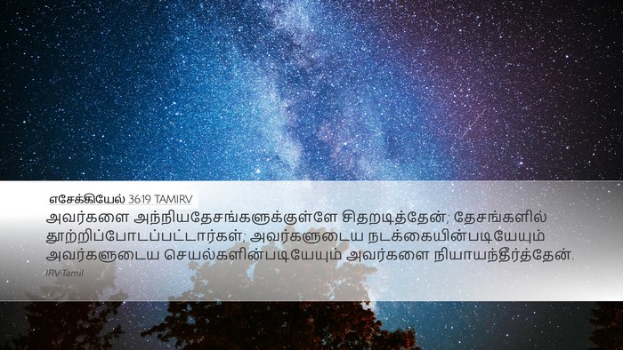 எசேக்கியேல் 36:19 TAMIRV Bible Verse Image