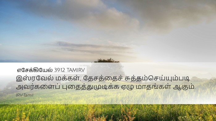 எசேக்கியேல் 39:12 TAMIRV Bible Verse Image