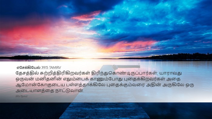 எசேக்கியேல் 39:15 TAMIRV Desktop Wallpaper - தேசத்தில் - Desktop Bible Verse Wallpaper