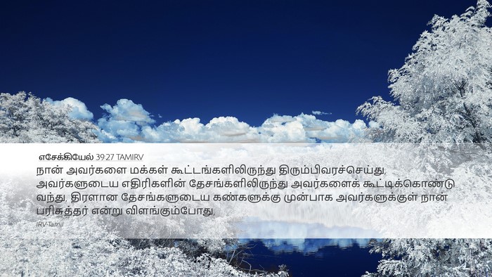 எசேக்கியேல் 39:27 TAMIRV Desktop Wallpaper - நான் அவர்களை - Desktop Bible Verse Wallpaper