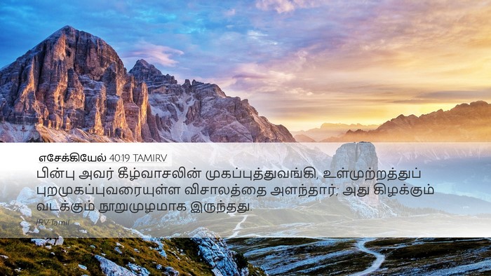 எசேக்கியேல் 40:19 TAMIRV Bible Verse Image