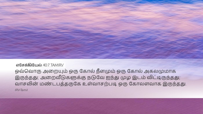 எசேக்கியேல் 40:7 TAMIRV Bible Verse Image
