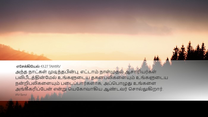 எசேக்கியேல் 43:27 TAMIRV Bible Verse Image