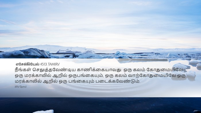 எசேக்கியேல் 45:13 TAMIRV Desktop Wallpaper - நீங்கள் - Desktop Bible Verse Wallpaper
