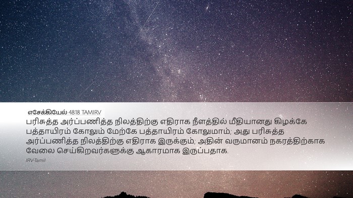எசேக்கியேல் 48:18 TAMIRV Bible Verse Image
