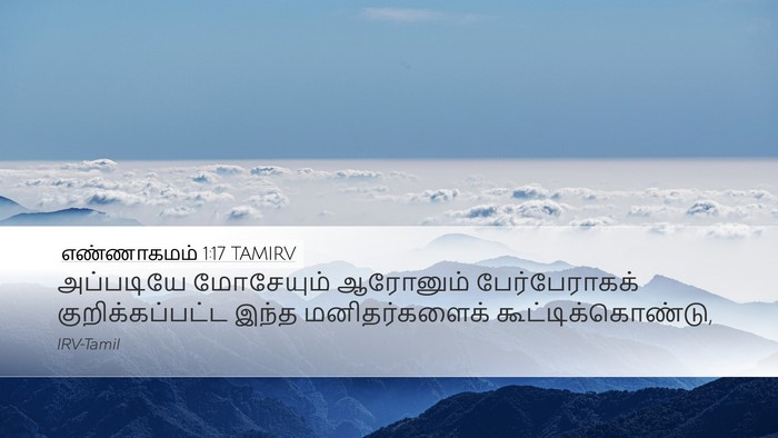 எண்ணாகமம் 1:17 TAMIRV Bible Verse Image