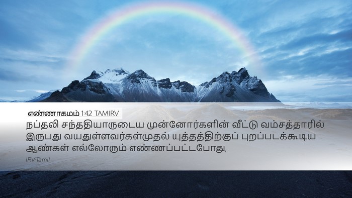 எண்ணாகமம் 1:42 TAMIRV Bible Verse Image