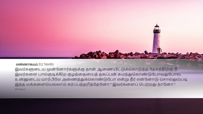 எண்ணாகமம் 11:12 TAMIRV Desktop Wallpaper - இவர்களுடைய - Desktop Bible Verse Wallpaper