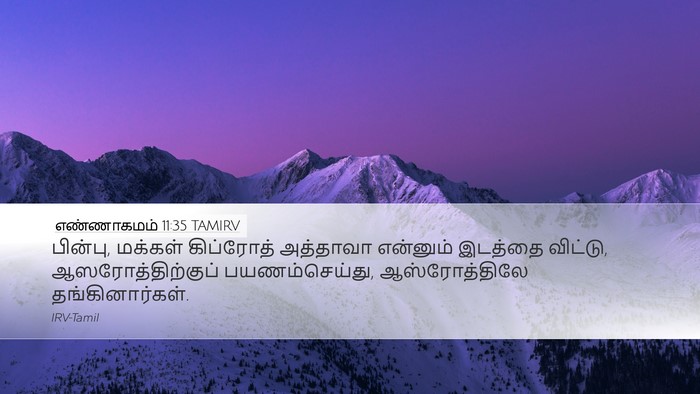 எண்ணாகமம் 11:35 TAMIRV Bible Verse Image