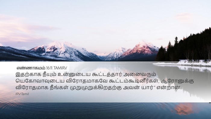 எண்ணாகமம் 16:11 TAMIRV Bible Verse Image