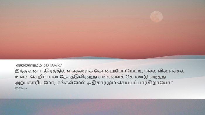 எண்ணாகமம் 16:13 TAMIRV Bible Verse Image