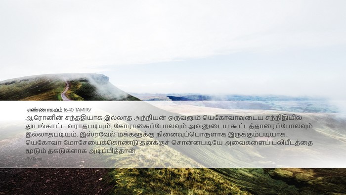 எண்ணாகமம் 16:40 TAMIRV Bible Verse Image