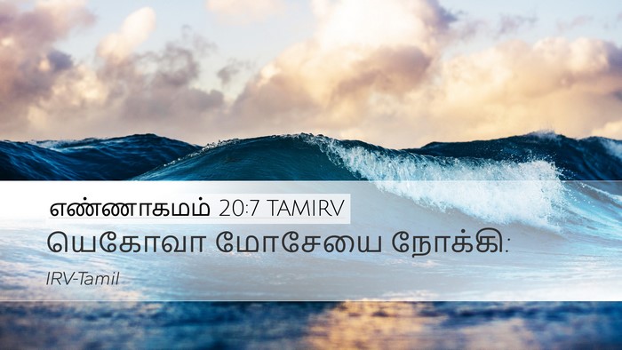 எண்ணாகமம் 20:7 TAMIRV Bible Verse Image