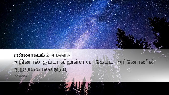 எண்ணாகமம் 21:14 TAMIRV Bible Verse Image