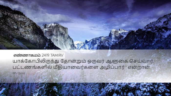 எண்ணாகமம் 24:19 TAMIRV Bible Verse Image