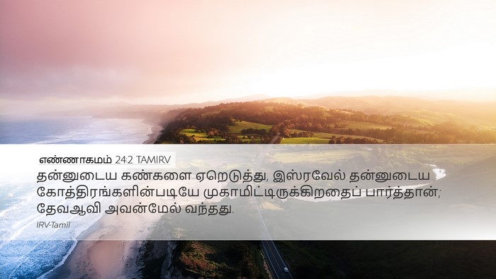 எண்ணாகமம் 24:2 TAMIRV Bible Verse Image