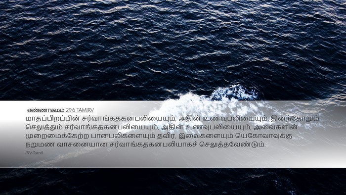 எண்ணாகமம் 29:6 TAMIRV Bible Verse Image