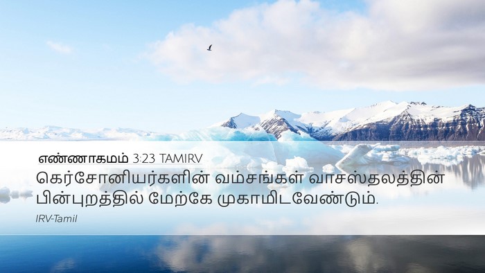 எண்ணாகமம் 3:23 TAMIRV Bible Verse Image