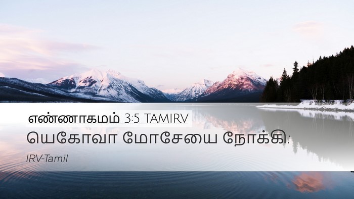 எண்ணாகமம் 3:5 TAMIRV Bible Verse Image