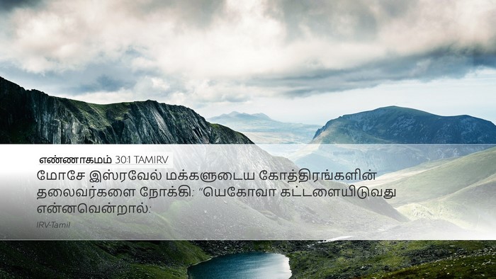 எண்ணாகமம் 30:1 TAMIRV Bible Verse Image
