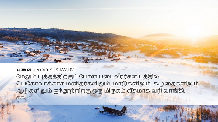 எண்ணாகமம் 31:28 TAMIRV Desktop Wallpaper - மேலும் - Desktop Bible Verse Wallpaper
