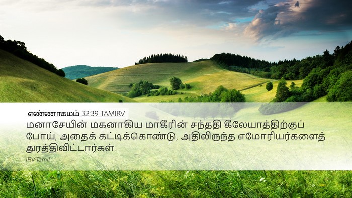 எண்ணாகமம் 32:39 TAMIRV Bible Verse Image
