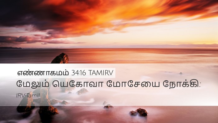 எண்ணாகமம் 34:16 TAMIRV Desktop Wallpaper - மேலும் யெகோவா - Desktop Bible Verse Wallpaper