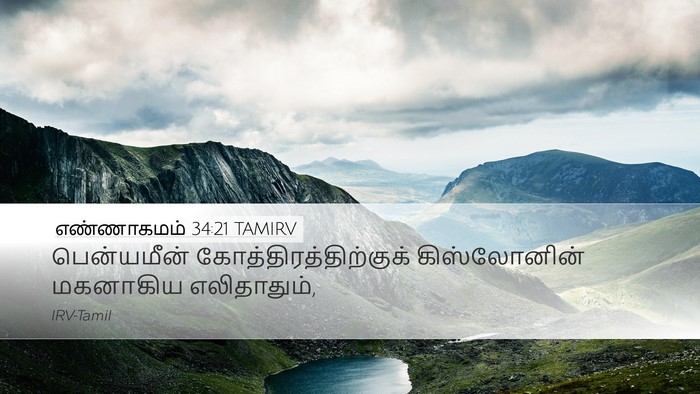 எண்ணாகமம் 34:21 TAMIRV Desktop Wallpaper - பென்யமீன் - Desktop Bible Verse Wallpaper