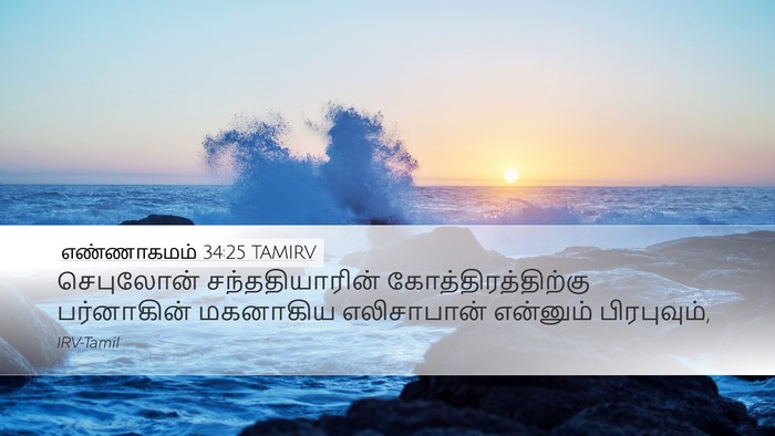 எண்ணாகமம் 34:25 TAMIRV Desktop Wallpaper - செபுலோன் - Desktop Bible Verse Wallpaper