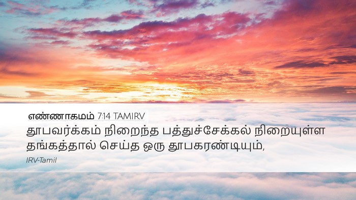 எண்ணாகமம் 7:14 TAMIRV Bible Verse Image
