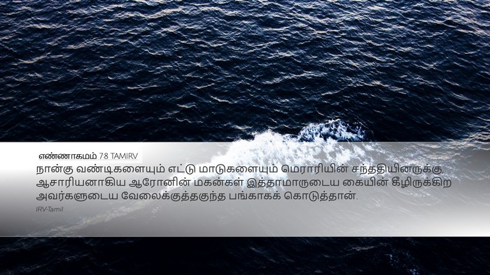 எண்ணாகமம் 7:8 TAMIRV Bible Verse Image