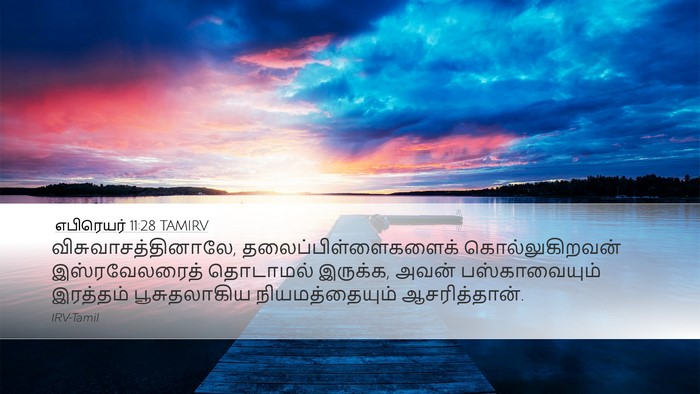 எபிரெயர் 11:28 TAMIRV Bible Verse Image