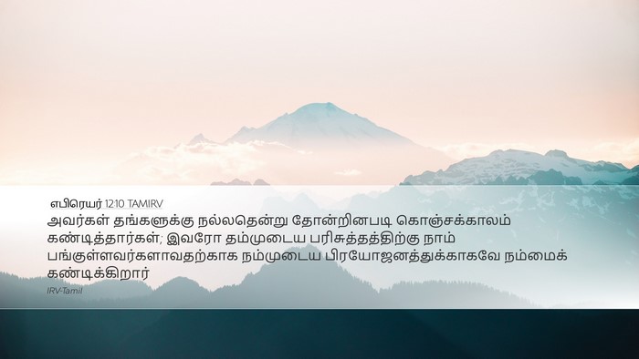 எபிரெயர் 12:10 TAMIRV Bible Verse Image
