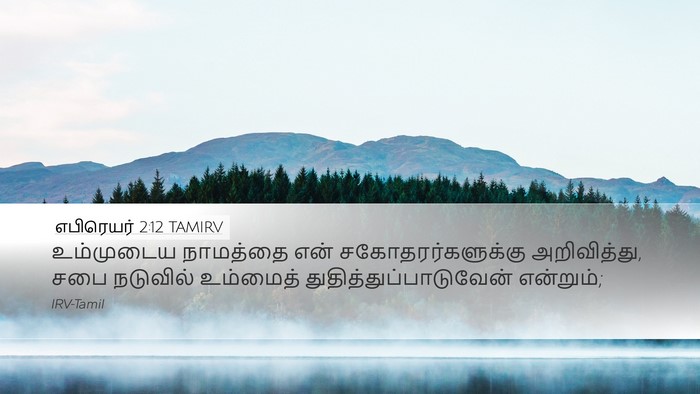 எபிரெயர் 2:12 TAMIRV Bible Verse Image