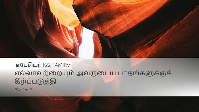 எபேசியர் 1:22 TAMIRV Bible Verse Image