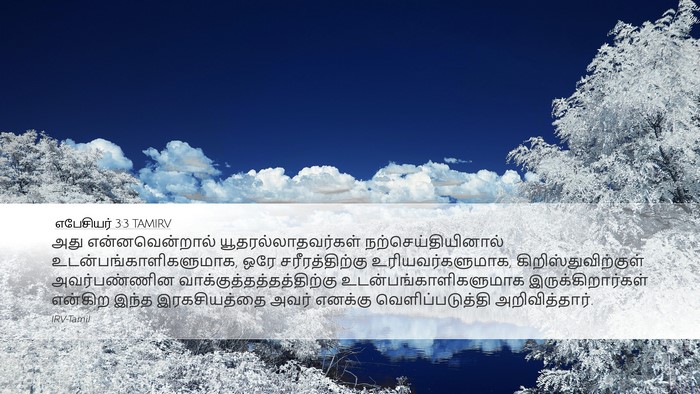 எபேசியர் 3:3 TAMIRV Bible Verse Image