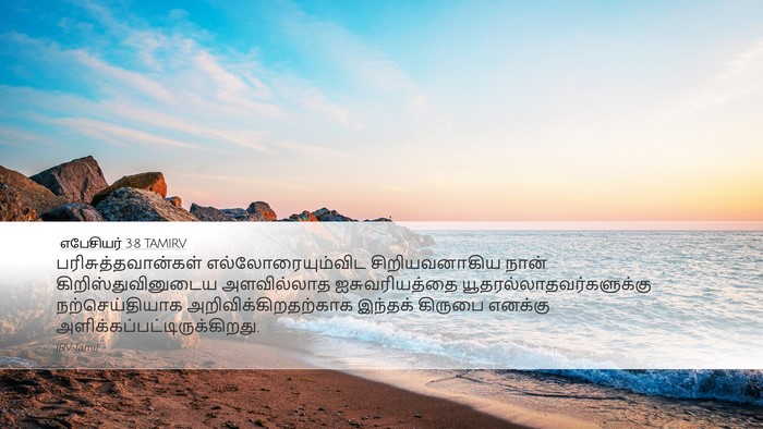 எபேசியர் 3:8 TAMIRV Bible Verse Image