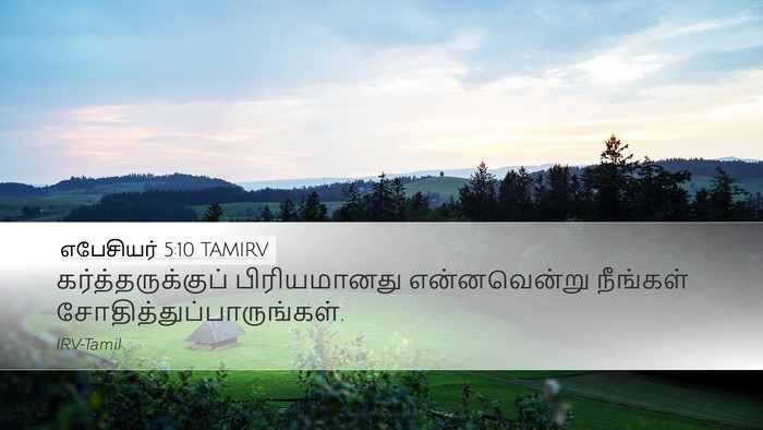 எபேசியர் 5:10 TAMIRV Bible Verse Image