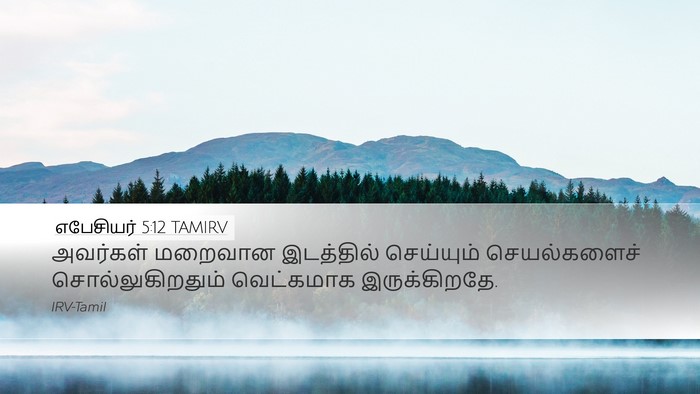 எபேசியர் 5:12 TAMIRV Bible Verse Image