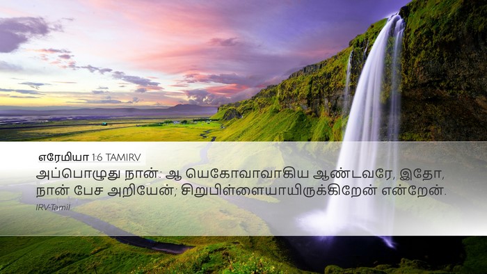 எரேமியா 1:6 TAMIRV Bible Verse Image
