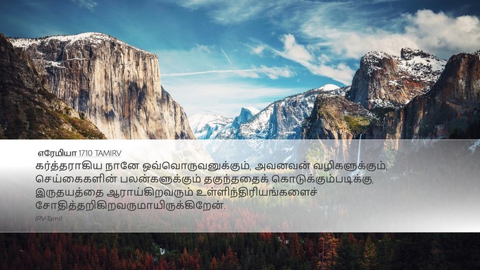 எரேமியா 17:10 TAMIRV Bible Verse Image