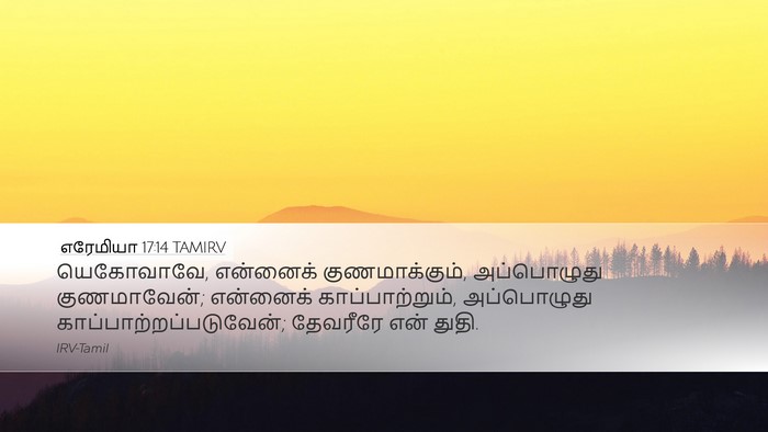 எரேமியா 17:14 TAMIRV Bible Verse Image
