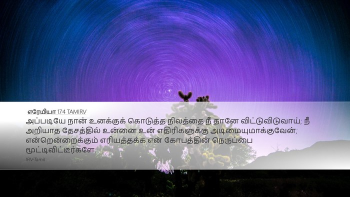 எரேமியா 17:4 TAMIRV Bible Verse Image
