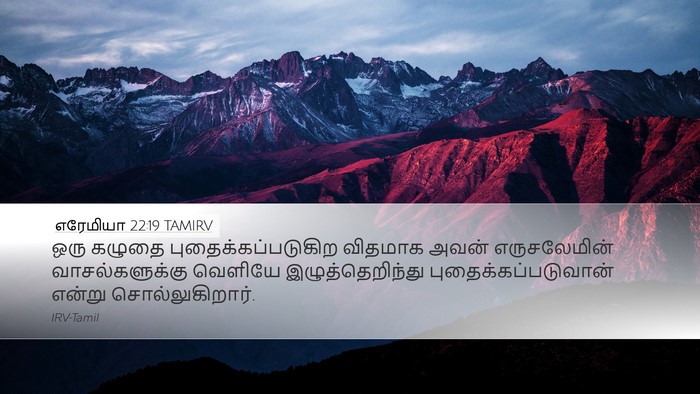 எரேமியா 22:19 TAMIRV Bible Verse Image