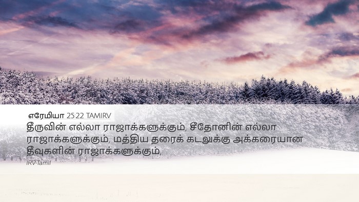 எரேமியா 25:22 TAMIRV Bible Verse Image