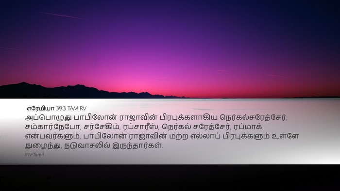 எரேமியா 39:3 TAMIRV Bible Verse Image