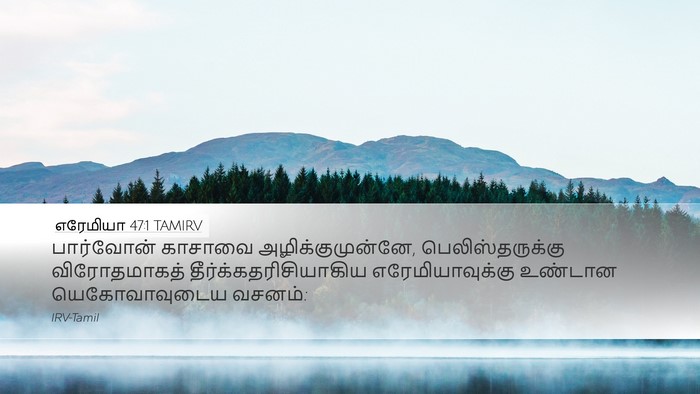எரேமியா 47:1 TAMIRV Bible Verse Image