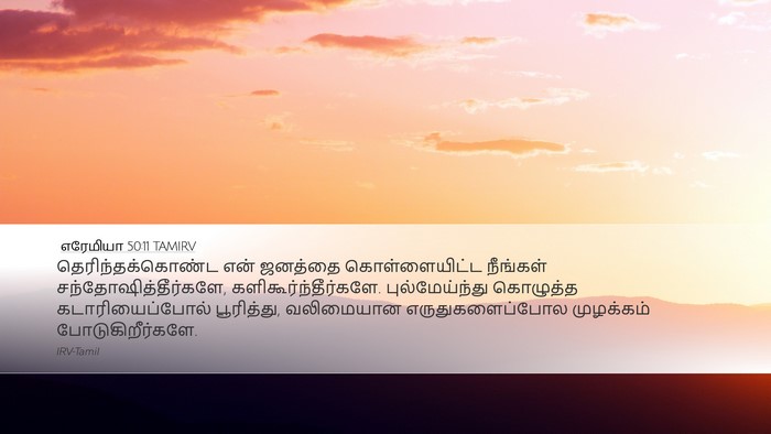 எரேமியா 50:11 TAMIRV Bible Verse Image