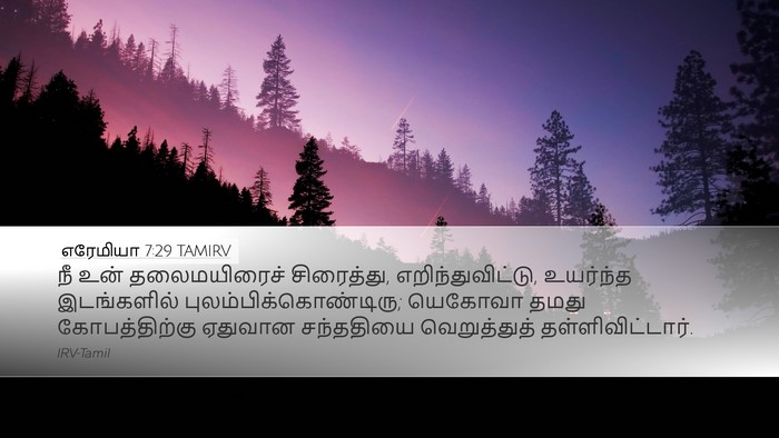 எரேமியா 7:29 TAMIRV Bible Verse Image