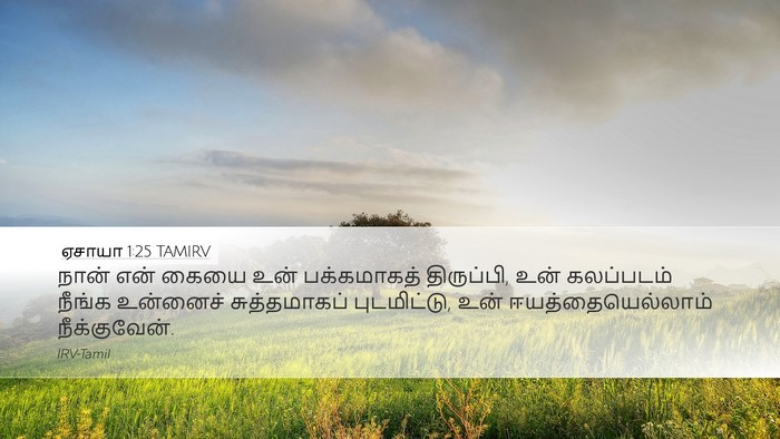 ஏசாயா 1:25 TAMIRV Bible Verse Image